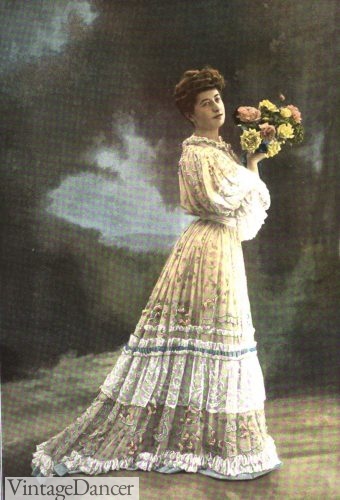 1904 vertical pleats dress skirt good for plus sizes women