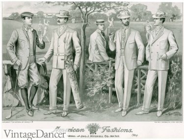 1904 men' summer suits, casual clothing