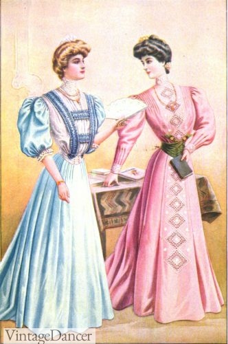 1905 simple reception dresses
