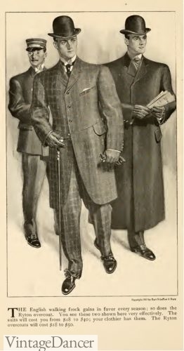1905 English walking frock coat