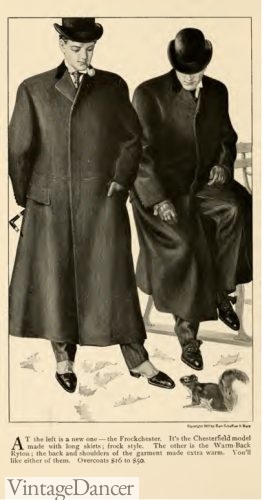 1905 Edwardian velvet collar frock-chesterfield coat similar to Shelby's