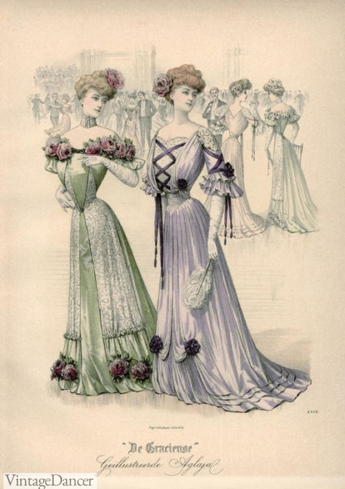 Edwardian Evening Dress History | Ballgowns, Dinner Dress