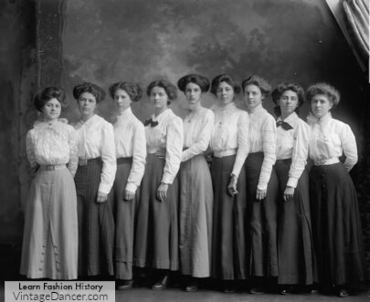 Edwardian Skirts History - 1900 - 1910s