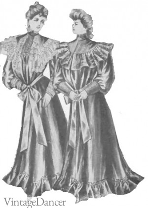 1906 Edwardian tea gowns