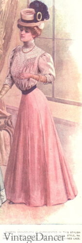1906 chiffon broadcloth afternoon skirt