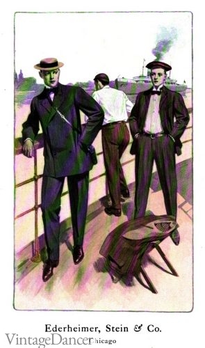1906 striped outing suits
