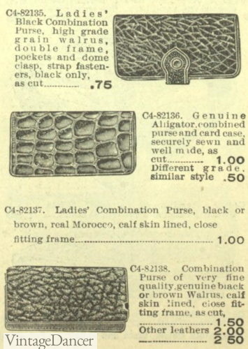 1907 billfold purses