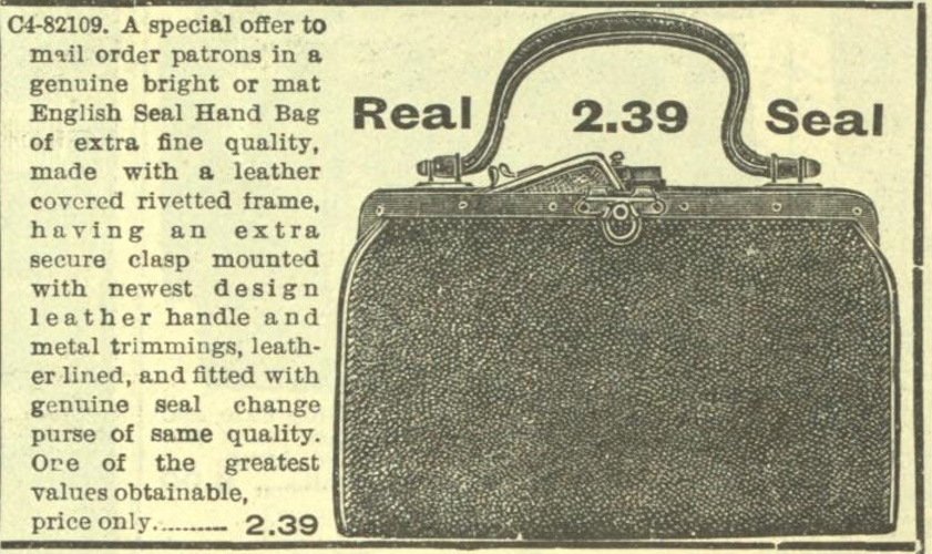 Edwardian Handbags, Purses History 1900 1910s