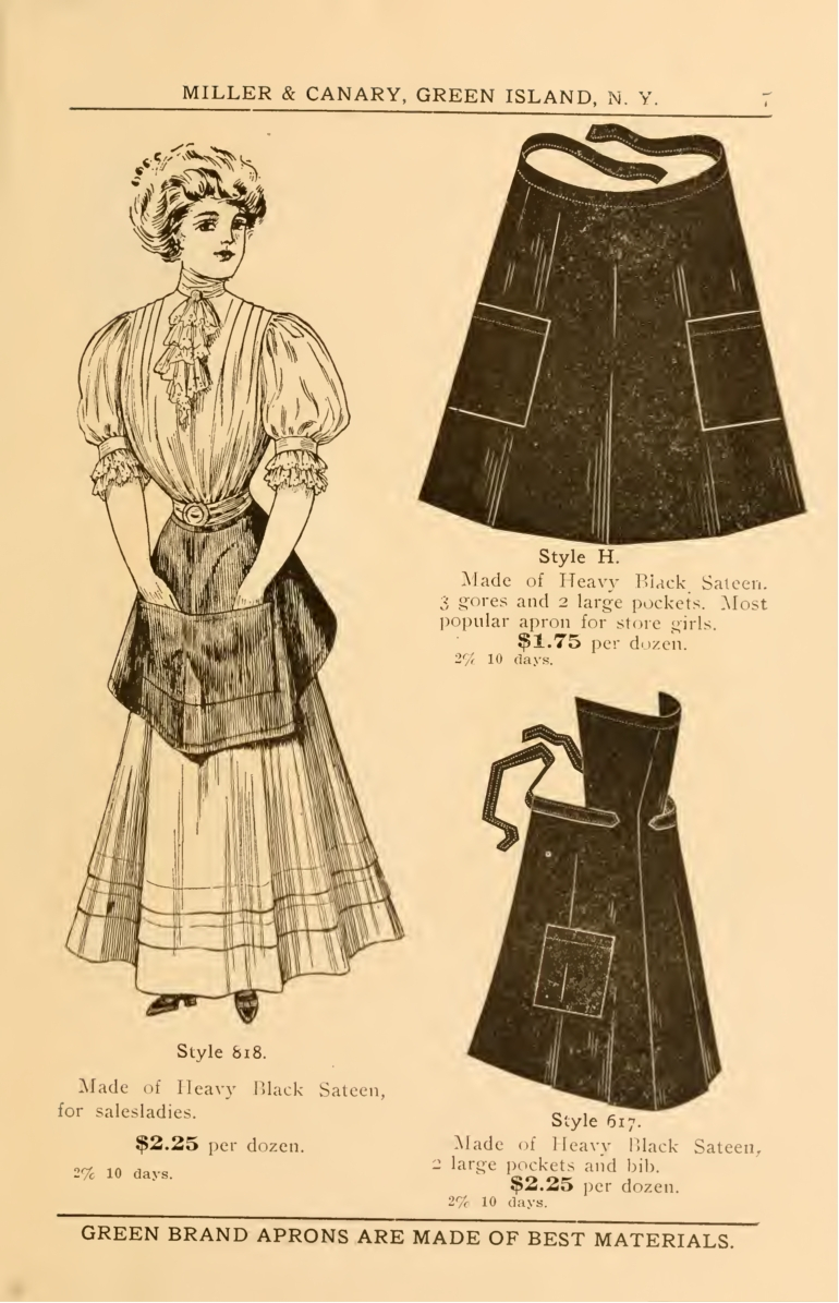 Victorian Edwardian Apron, Maid Costume & Patterns