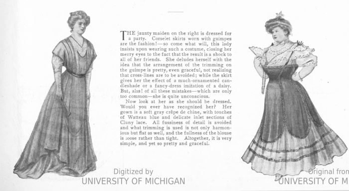 1907 Edwardian 1900s plus size fashion advice evening gowns