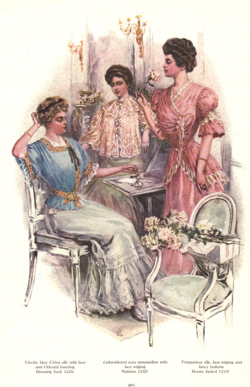 Edwardian nightgowns lingerie sleepwear 1900s