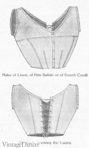 1907 plus size bra Edwardian brace bus supporter bra