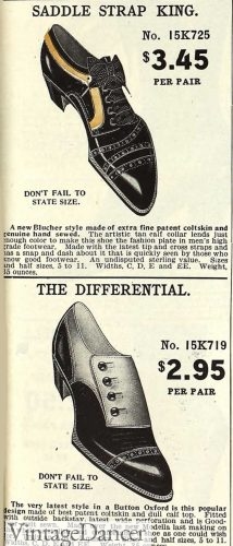 1908 lace up and spat top oxfords with asymmetrical spade sole