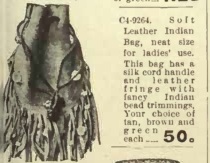 1909 Native American style purse bag