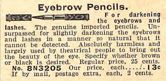 1909 eyebrow pencil
