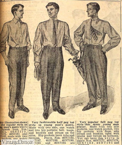 1909 teen boys pants and shirts