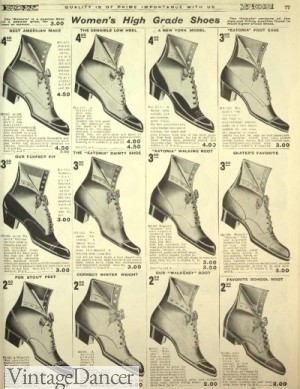 edwardian womens boots