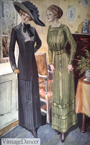 1910 suit and dress, nice but not fancy