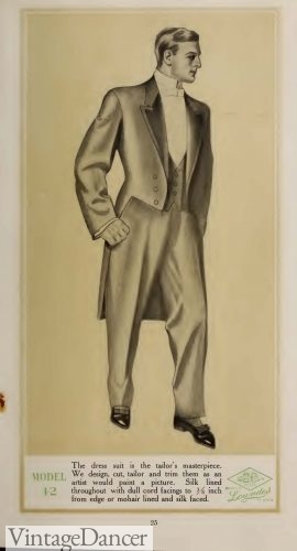 Edwardian Titanic Men&#8217;s Tuxedo Guide 1900s-1910s, Vintage Dancer
