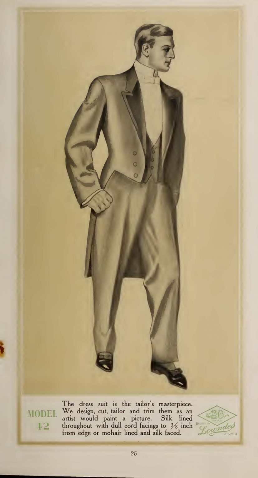 Edwardian Titanic Mens Formal Suit & Evening Wear Tuxedo Guide