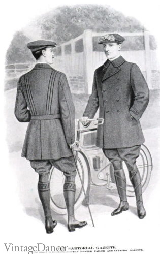 1910 Men's bicycle outfits