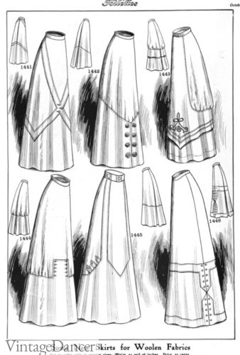 1910 New hobble skirts