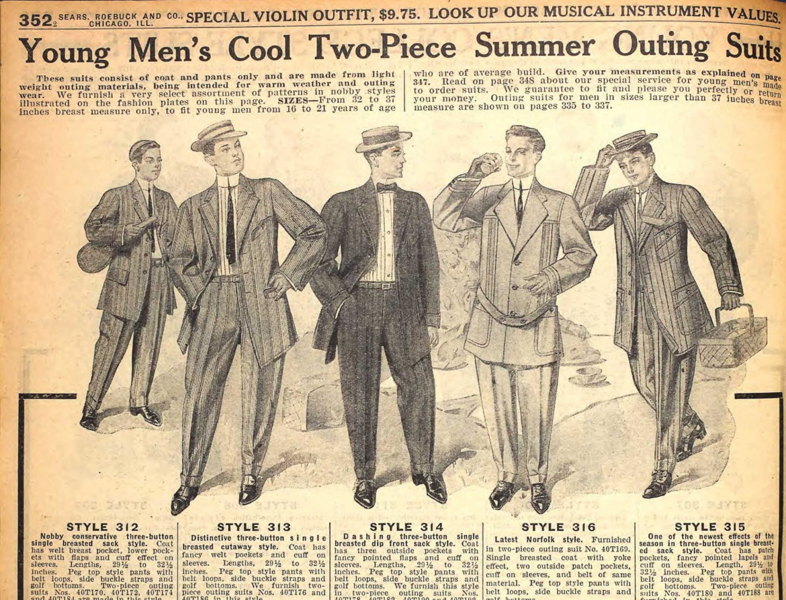 1910 Teen Boys Clothing   1910 Young Men Teen College Suits Summer Norfolk Crop 1536x1172 