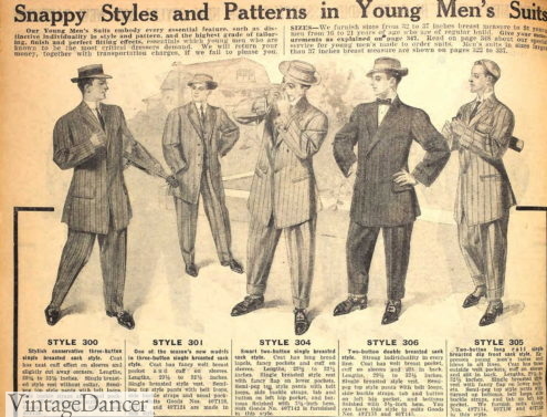 1910 young men teens summer suits