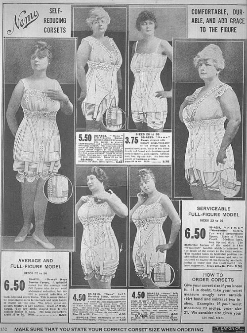 1910s plus size women fashion corsets lingerie