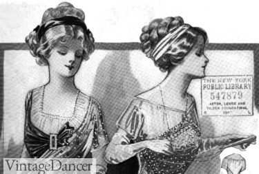 1911 headbands evening hair styles