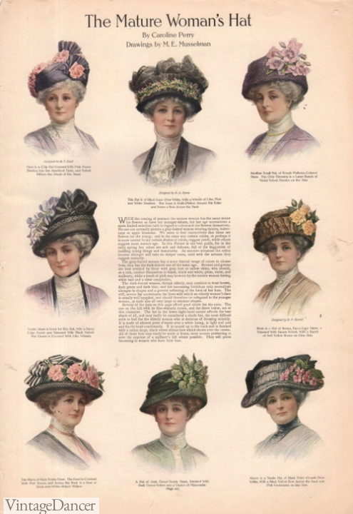 1911 hats for mature ladies