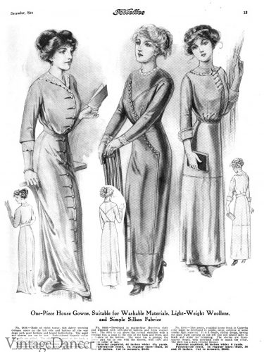 1911 afternoon house dresses with buttons down the front