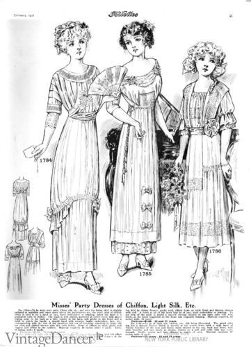 1910s girls party dresses evening prom