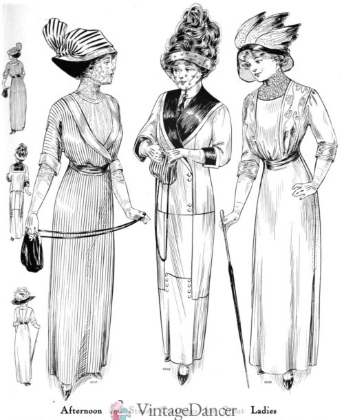 1911 suits for travel or walking, plus sizes