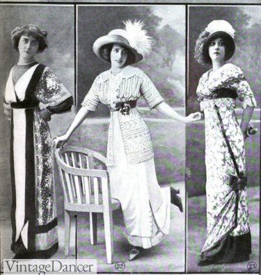1911 late afternoon and early evening dresses