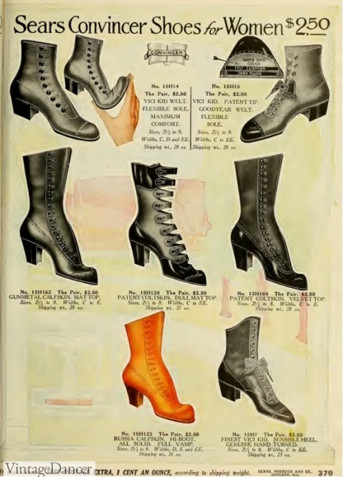 1912 Ladies button up boots