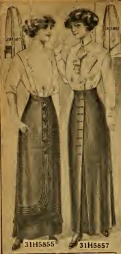 1912 blouses and hobble skirts