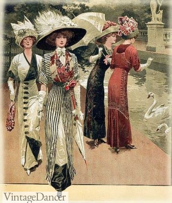 1912 traveling /walking dresses