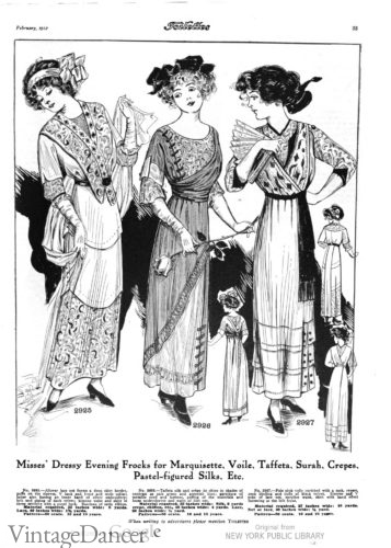 1912 dancing dresses