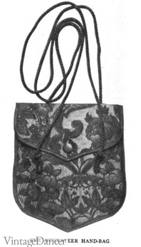 1912 musketeer bag tapestry purse