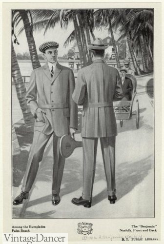 1912 mens palm beach fabric sport suits