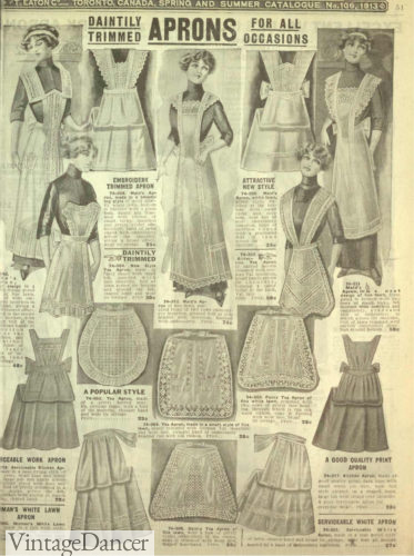1913 Full and half aprons