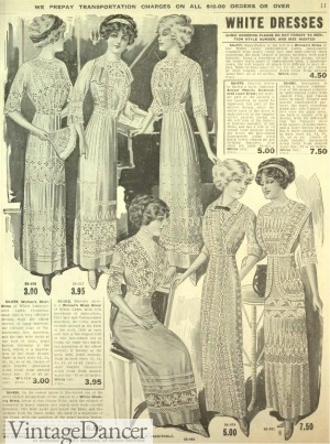 Edwardian lace tea dresses