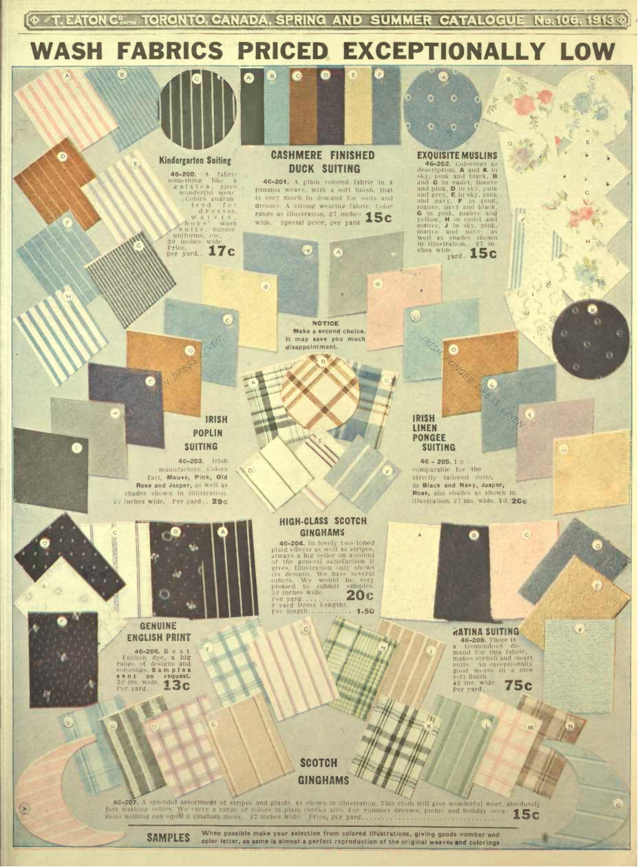 Edwardian Fabric & Fashion Colors 19001919, WWI, Titanic