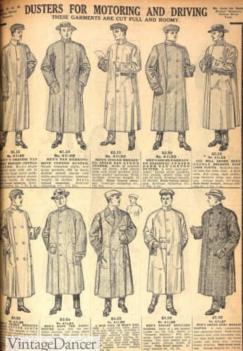 Edwardian Men's Motoring Clothes