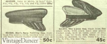 1913 yachting caps