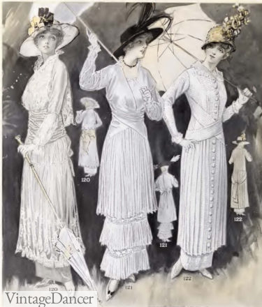 1914 white tea dresses
