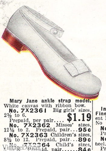 1910s girls white canvas flats shoes