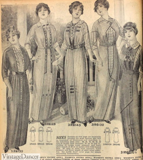 1910s Plus Size Fashion History