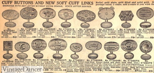 1914 gold cuff links